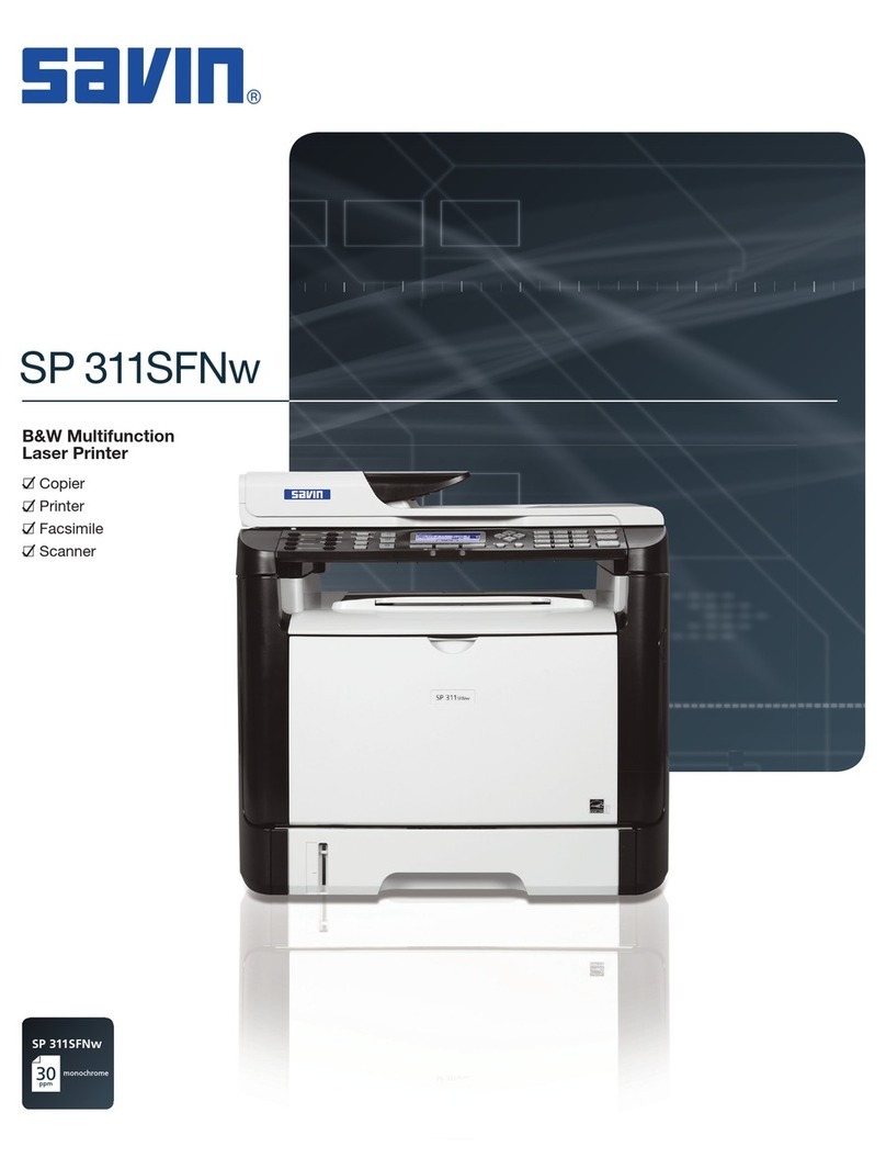 Savin SP 311SFNw User manual