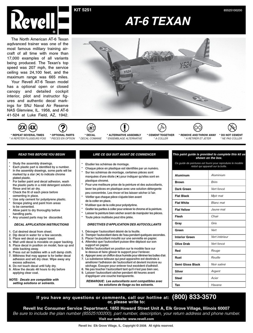 REVELL AT-6 Texan User manual