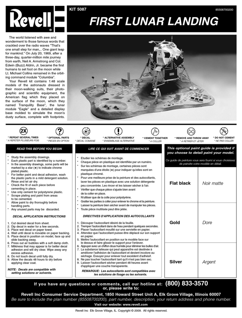 REVELL First Lunar Landing User manual