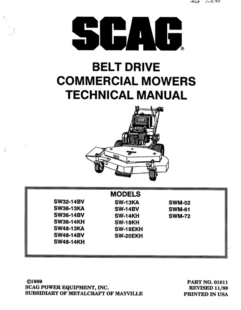 Scag Power Equipment SW32-14BV Technical manual