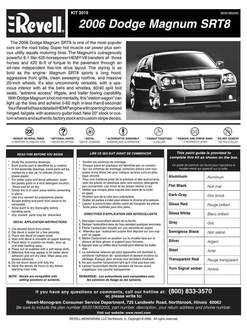 REVELL 2006 Dodge Magnum SRT8 User manual