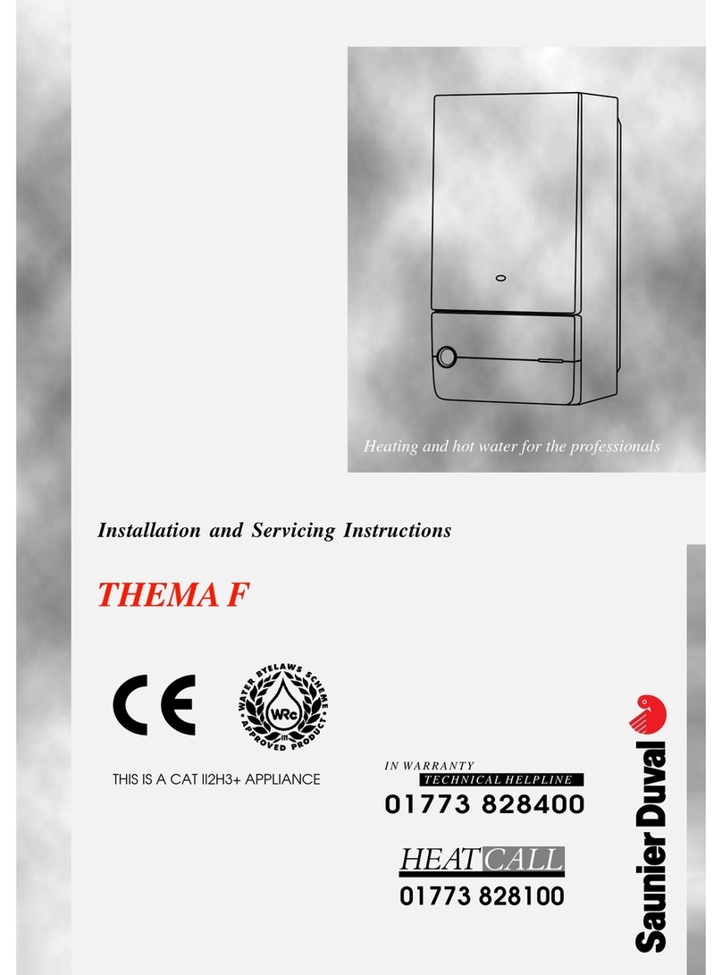 Saunier Duval THEMA F SB 23 E Installation and servicing instructions