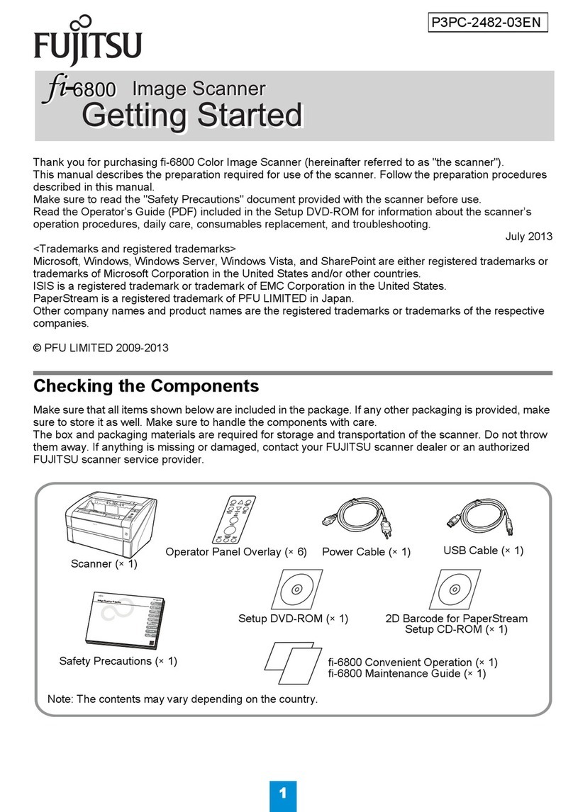 Fujitsu fi-6800 User manual