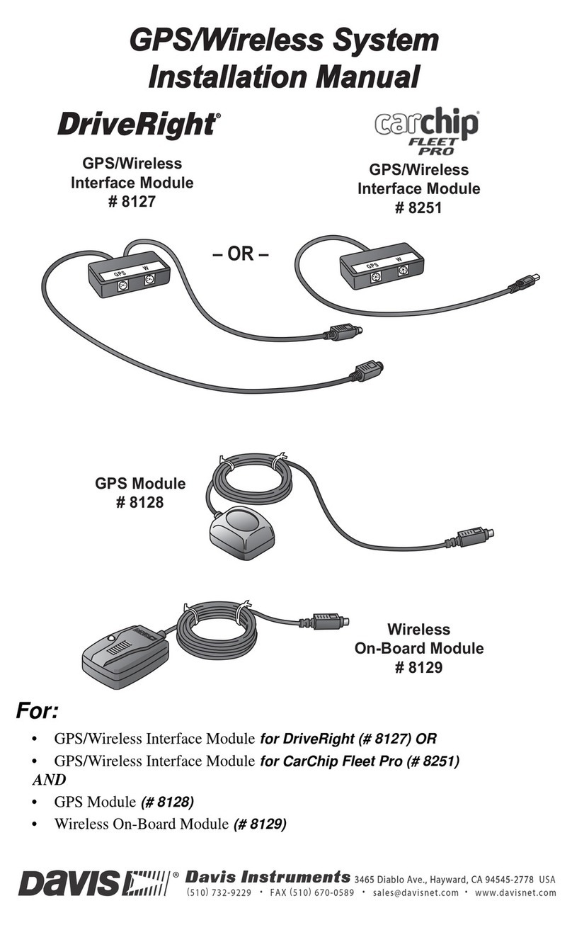 DAVIS DriveRight 8127 installation manual DAVIS DriveRight 8127 installation manual