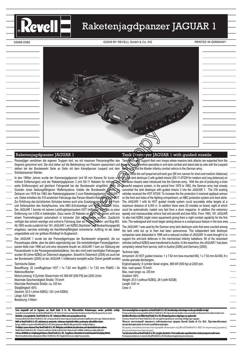 REVELL Jaguar 1 User manual