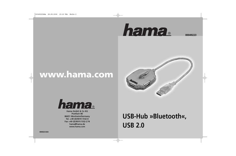Hama Bluetooth USB-Hub User manual Hama Bluetooth USB-Hub User manual