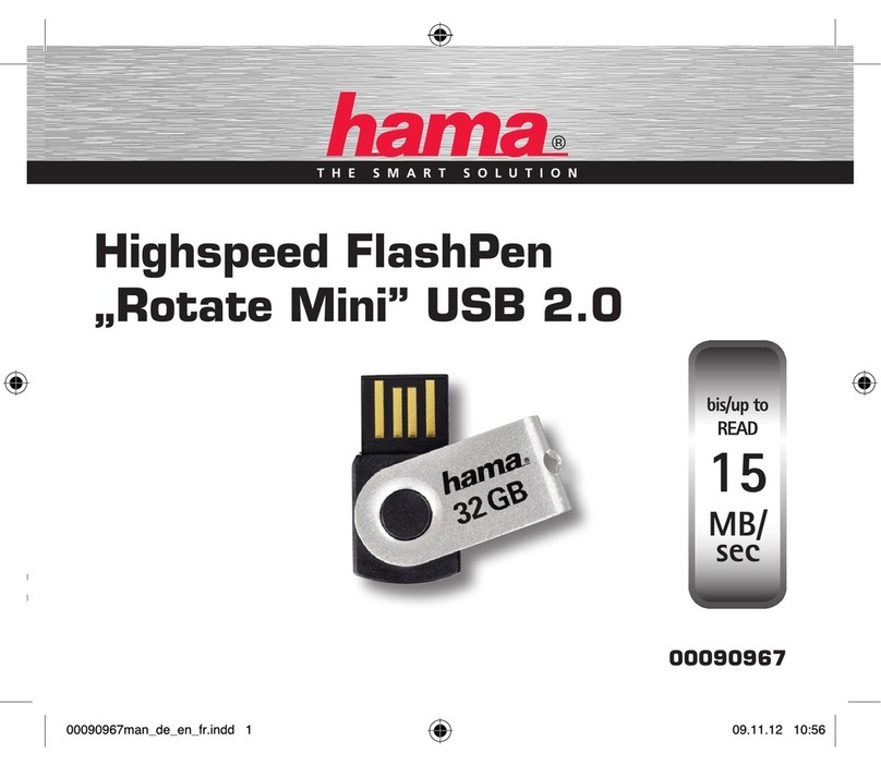 Hama Highspeed FlashPen Floater USB 2.0 Operating	 instruction