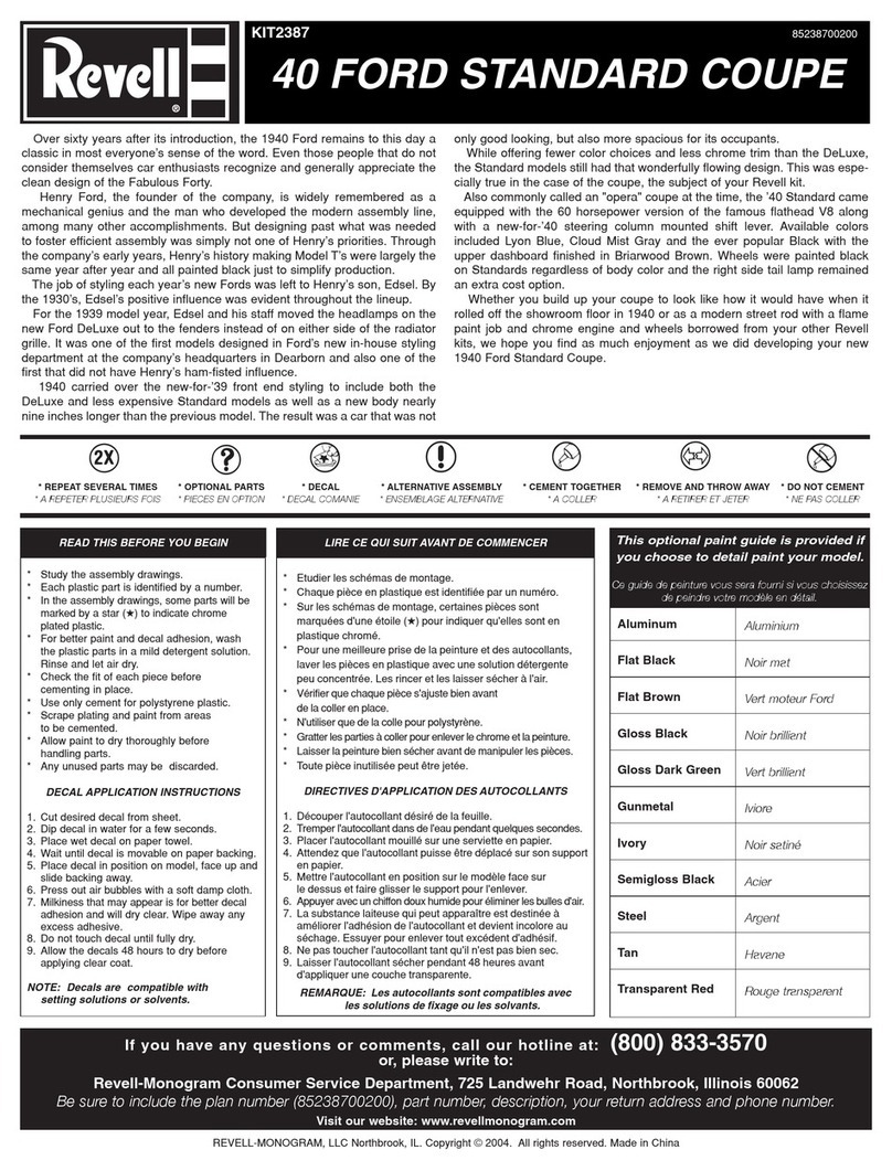 REVELL KIT 2387 User manual