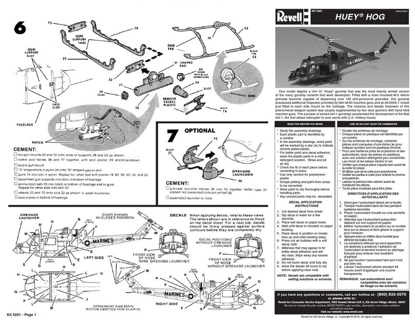 REVELL KIT 5201 User manual