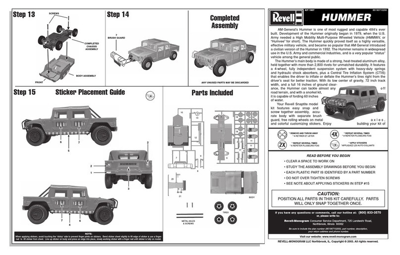 REVELL KIT 1907 User manual