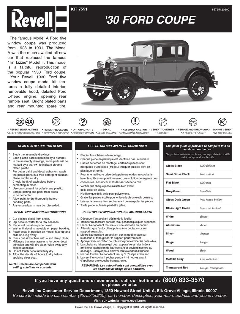 REVELL KIT 7551 Assembly manual