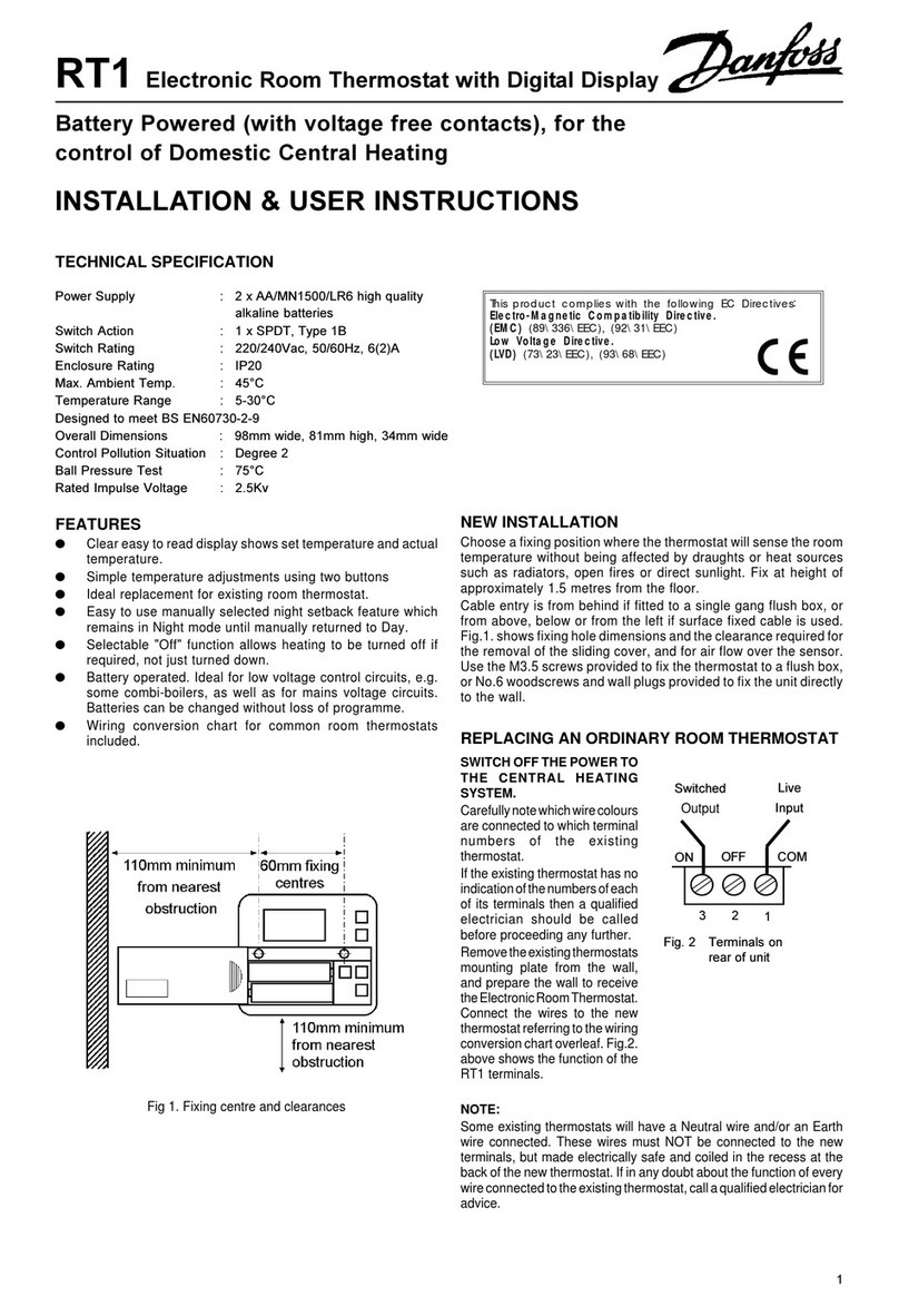 Danfoss RT1 Assembly Instructions Danfoss RT1 Assembly Instructions