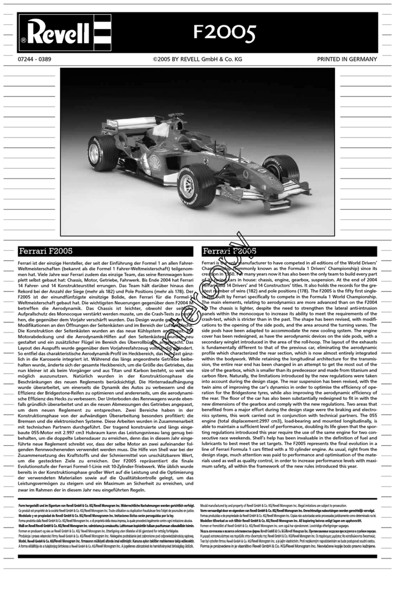 REVELL F2005 Assembly manual