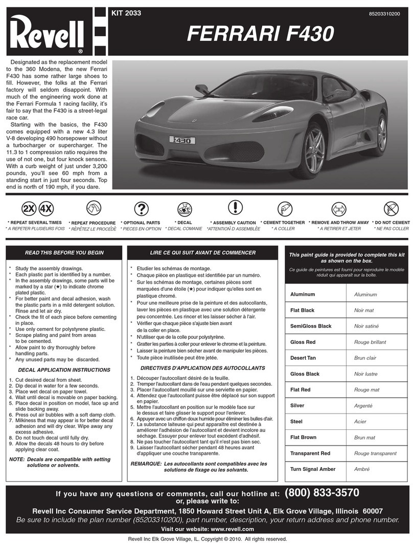 REVELL KIT 2033 User manual