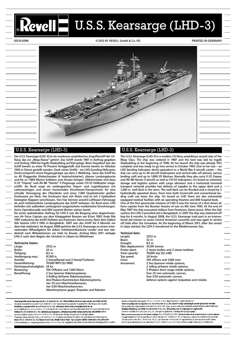REVELL U.S.S. Kearsarge User manual