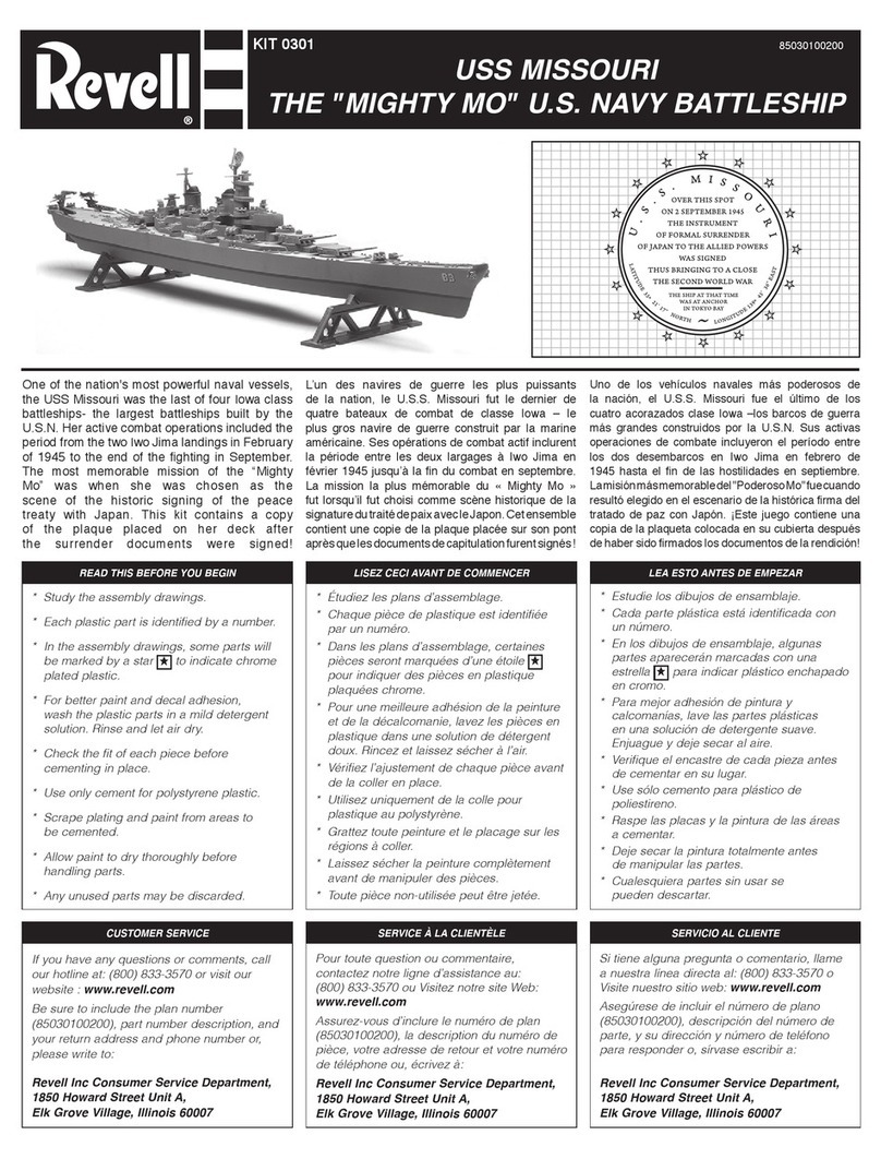 REVELL KIT 0301 User manual REVELL KIT 0301 User manual