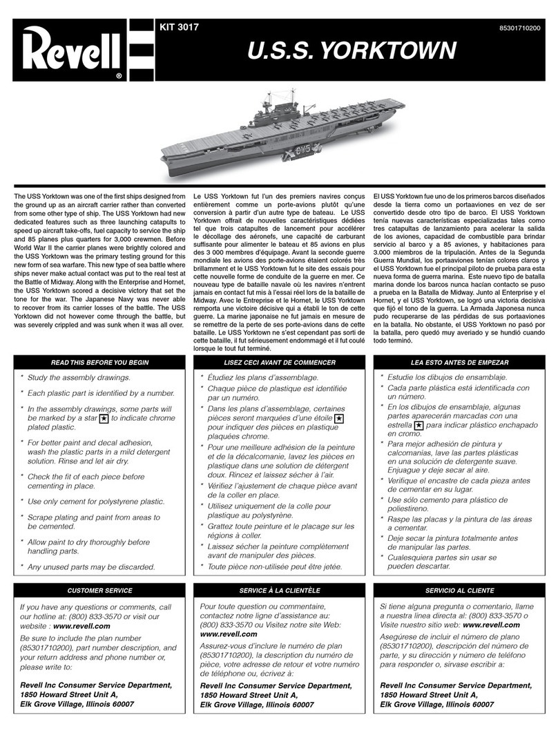 REVELL KIT 3017 User manual