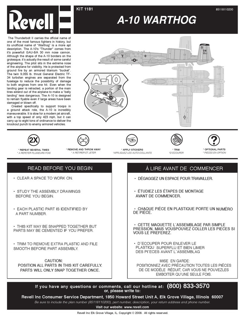 REVELL KIT 1181 User manual