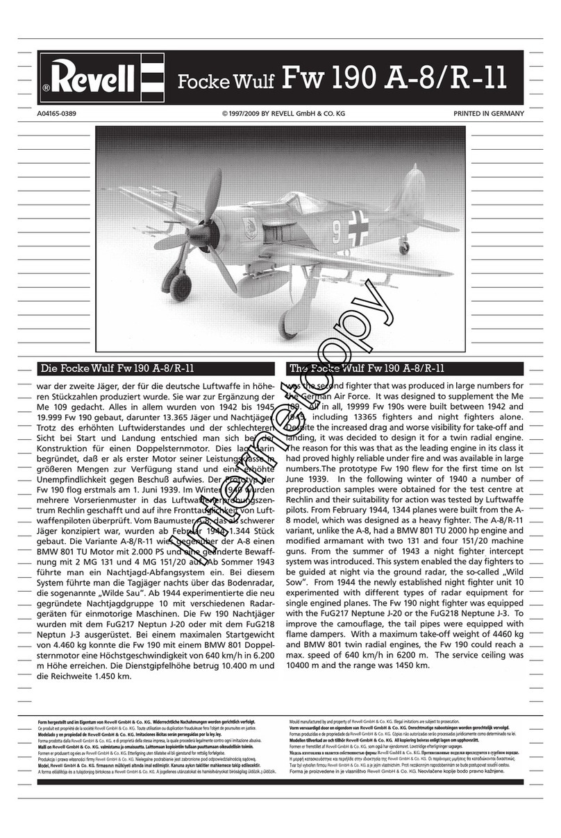 REVELL Focke Wulf FW190 A-8/R-11 Assembly manual