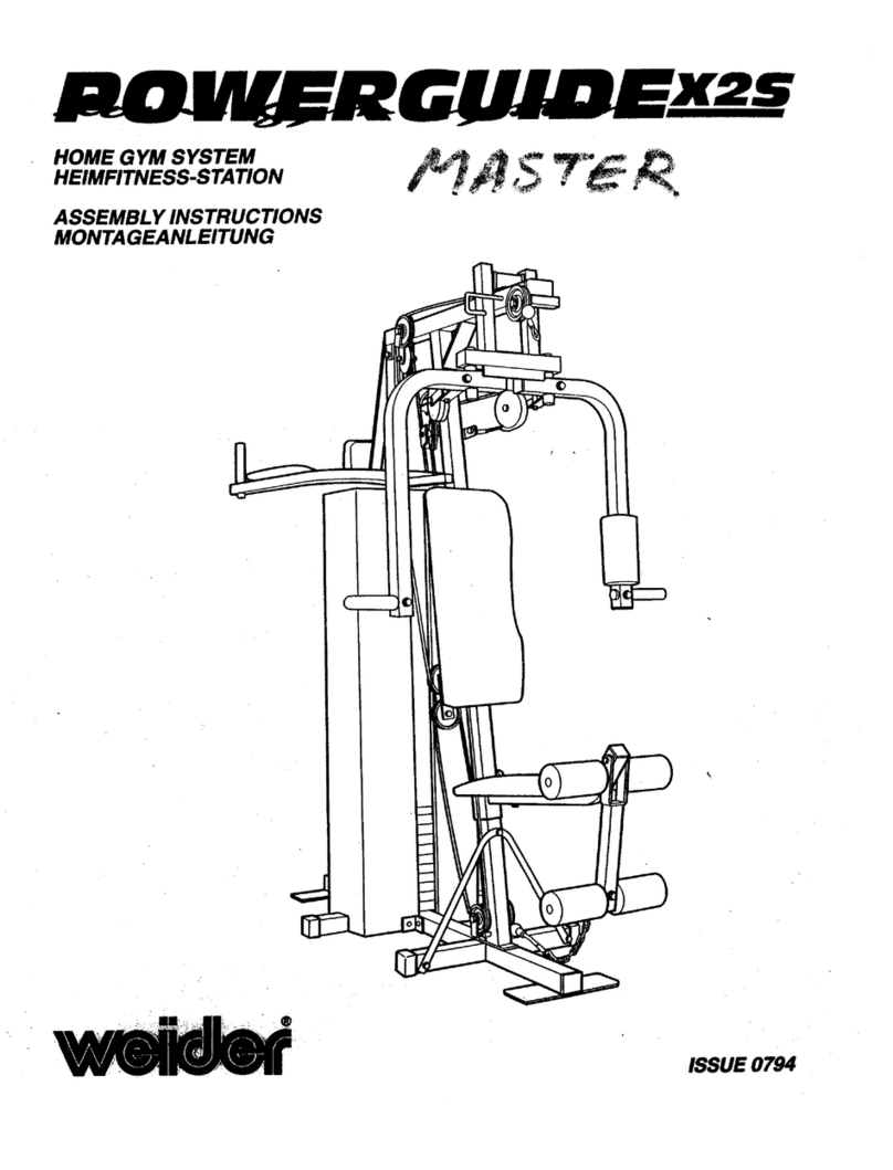 Weider Powerguide Home Gym Sy X2s User manual
