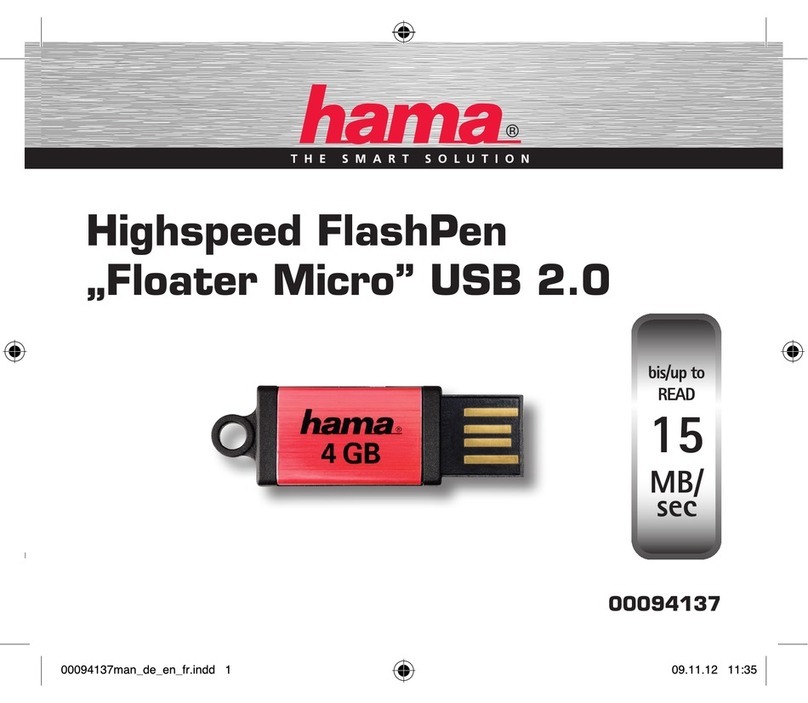 Hama Highspeed FlashPen Floater USB 2.0 User manual Hama Highspeed FlashPen Floater USB 2.0 User manual