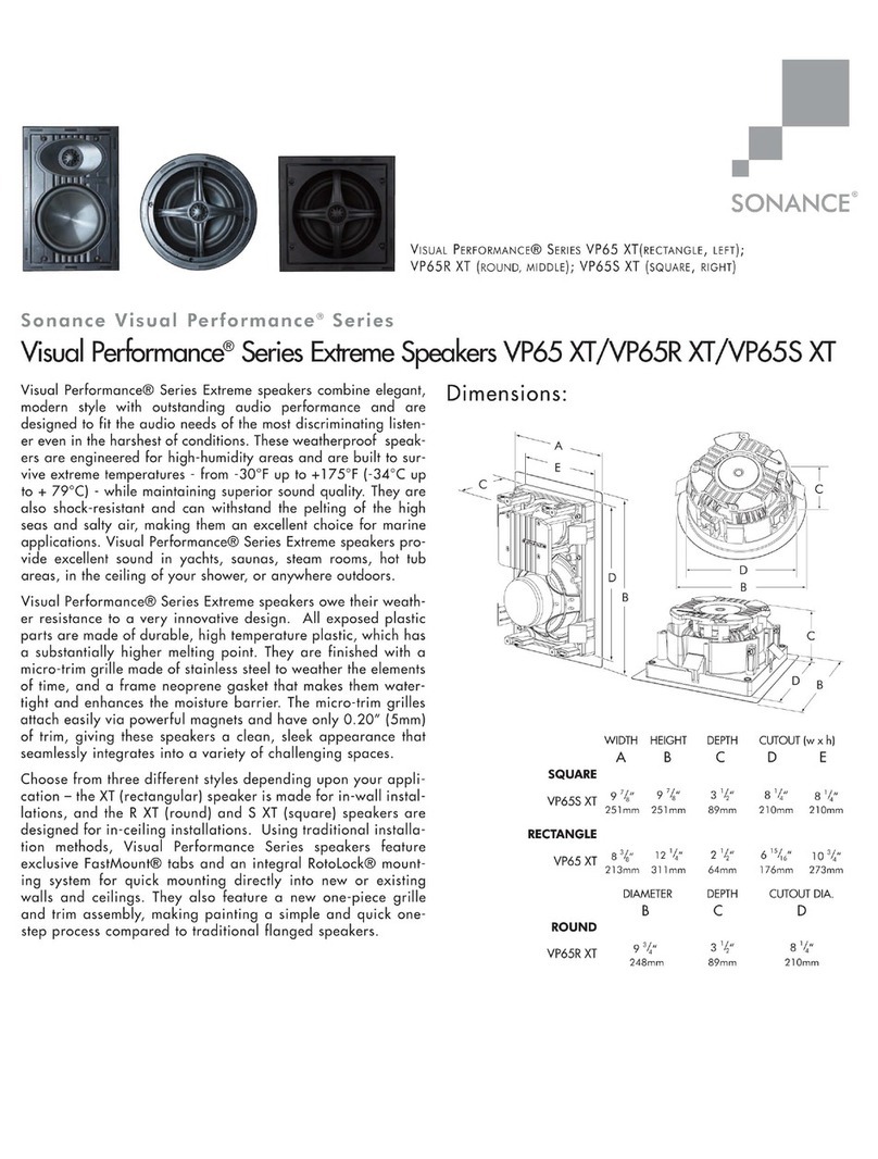 Sonance VP65 XT Specifications