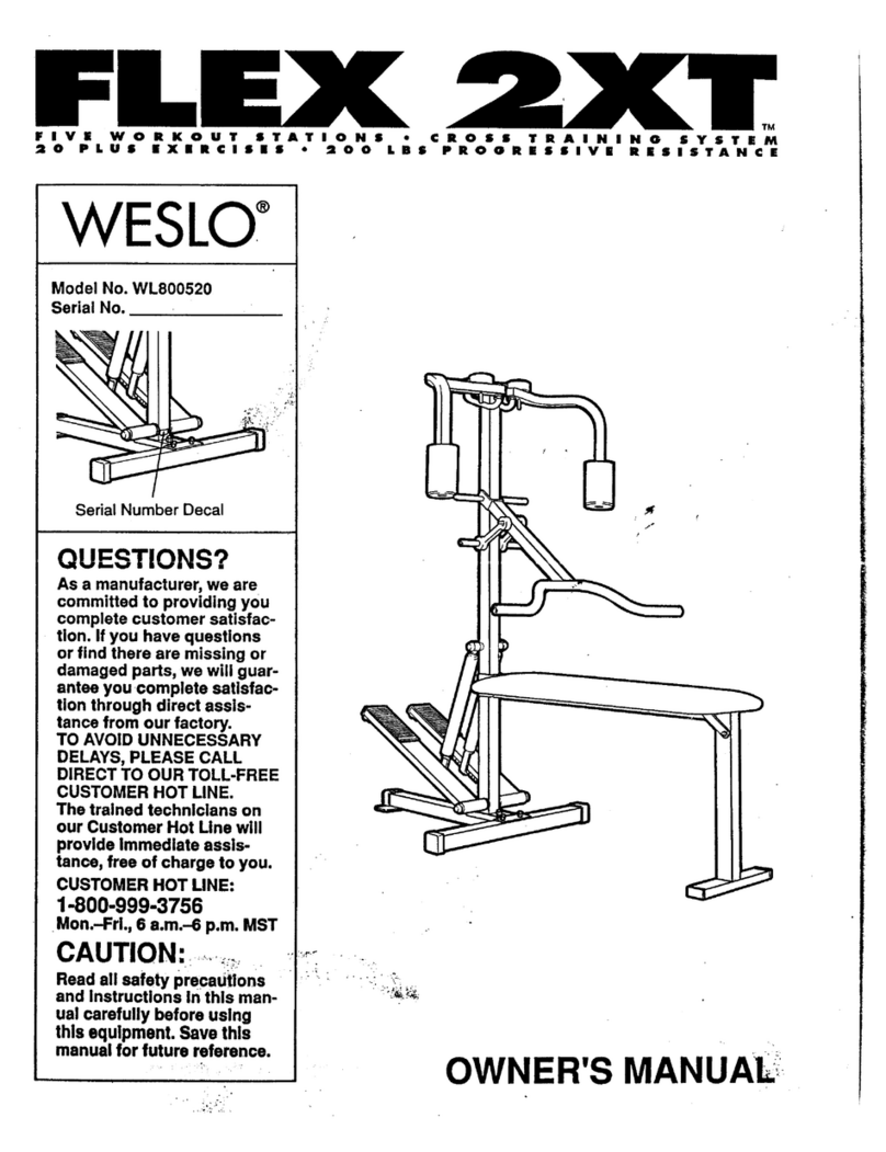 Weslo Flex 2xt User manual