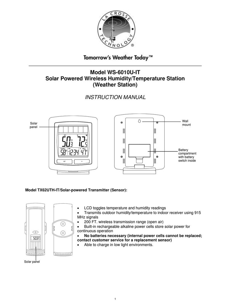 La Crosse Technology WS-6010U-IT instruction manual
