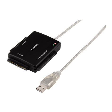 Hama AA25 USB-IDE/SATA Hard drive Adapter User manual