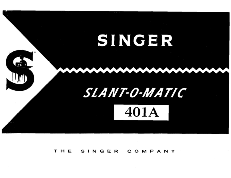 Singer Slant-o-matic 401A Instructions for using