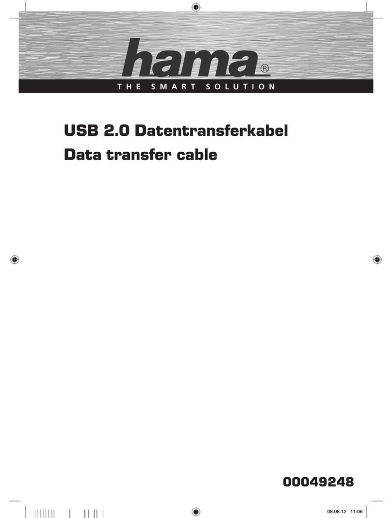 Hama USB 2.0 Data transfer cable Operating	 instruction