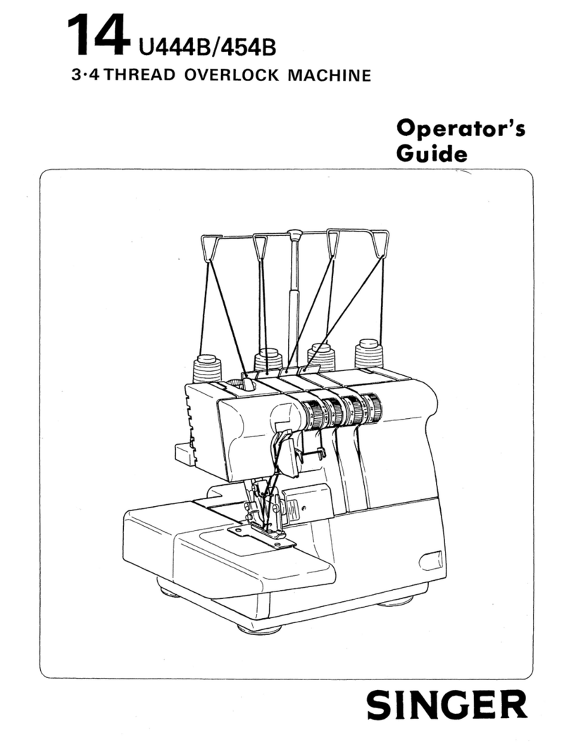 Singer 14 U444B Operator's guide
