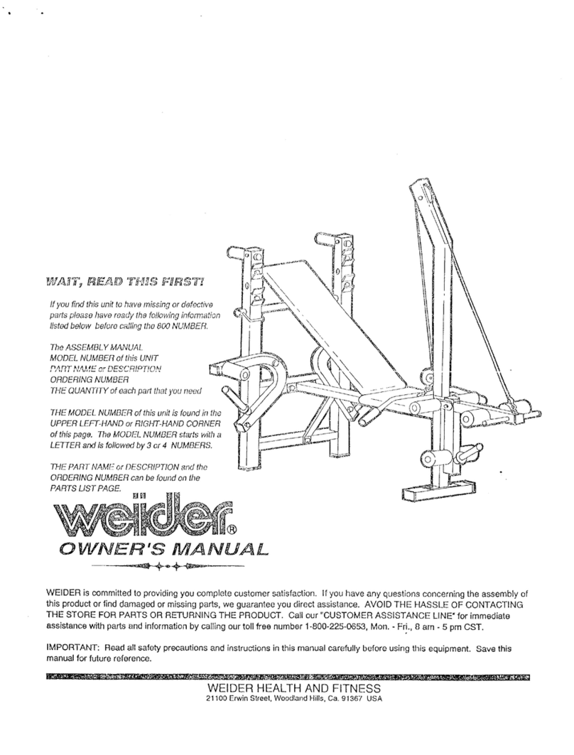 Weider Esb5 Slant Board User manual