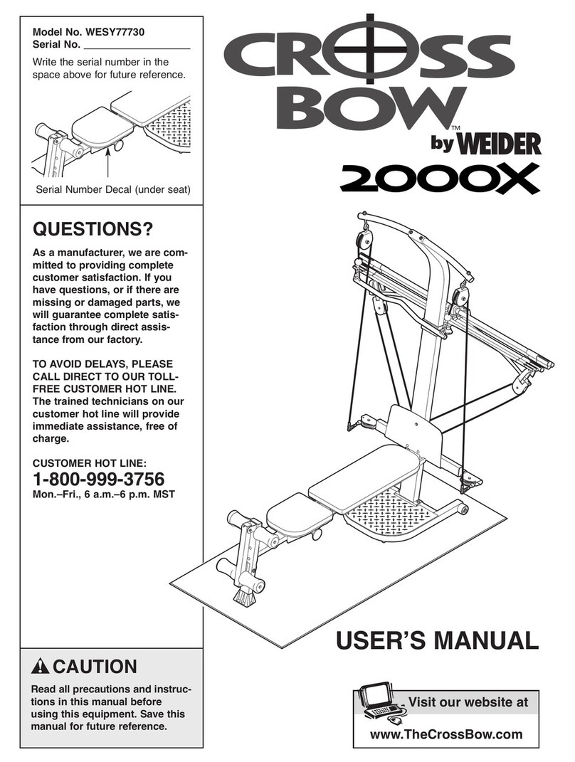 Weider Crossbow By 2000x User manual