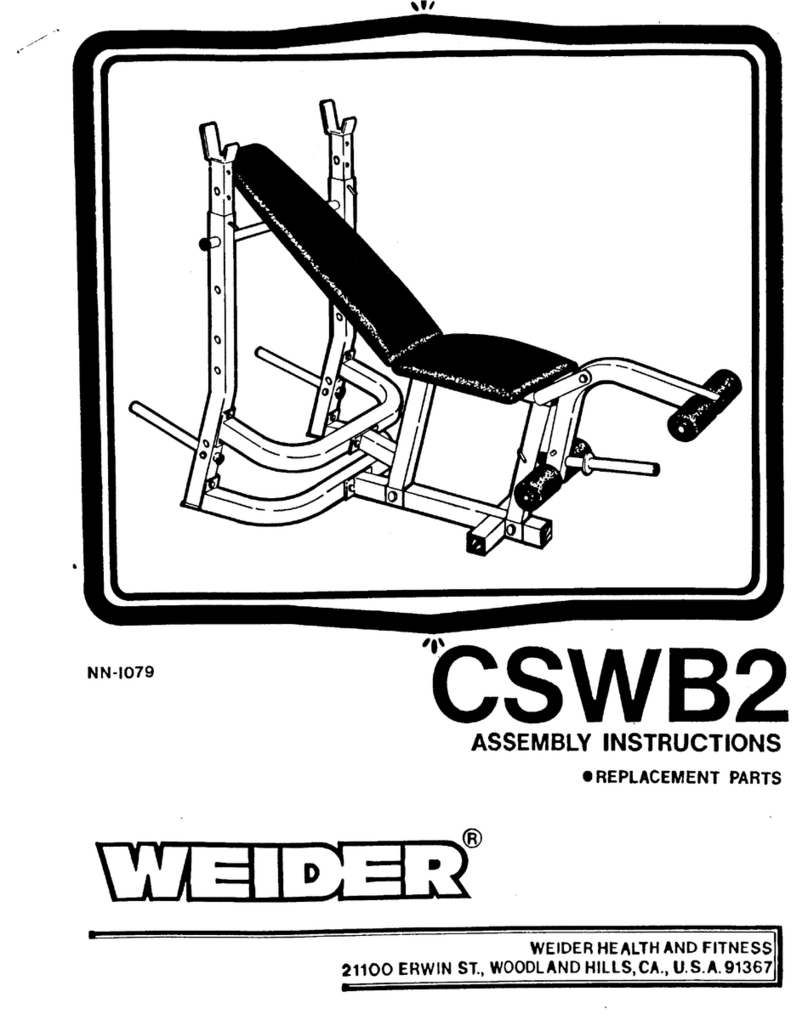 Weider Cswb2 Bench manual