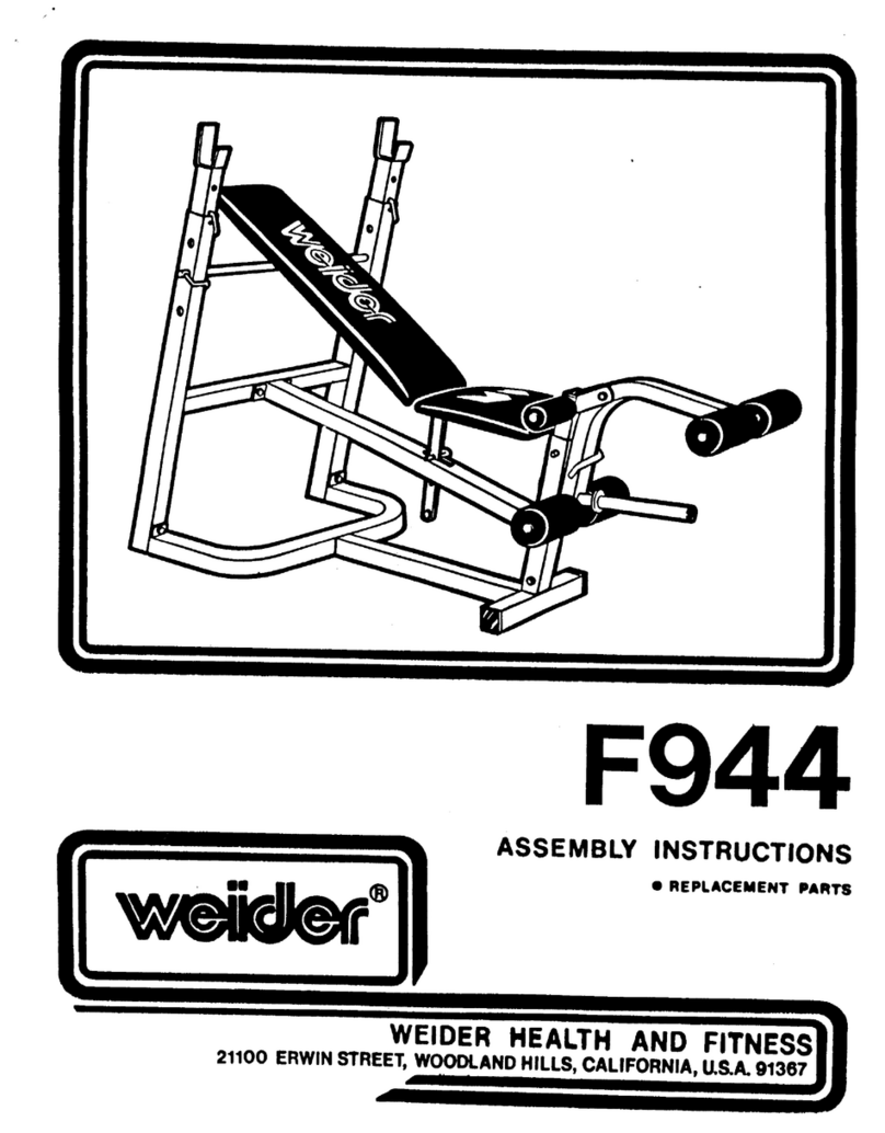 Weider Flex 944 User manual