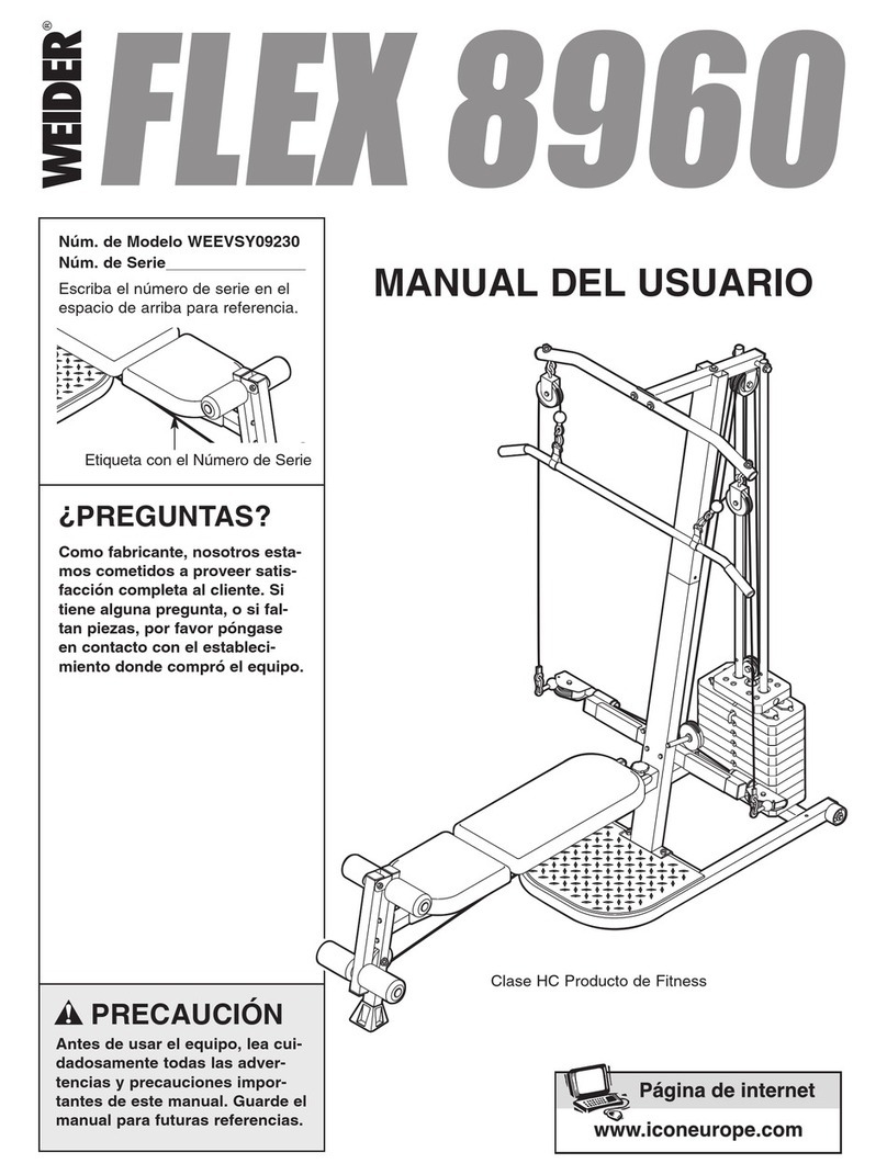 Weider Flex 8960 User guide