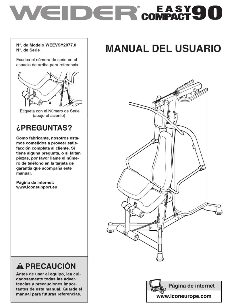 Weider Easy Compact 90 User guide