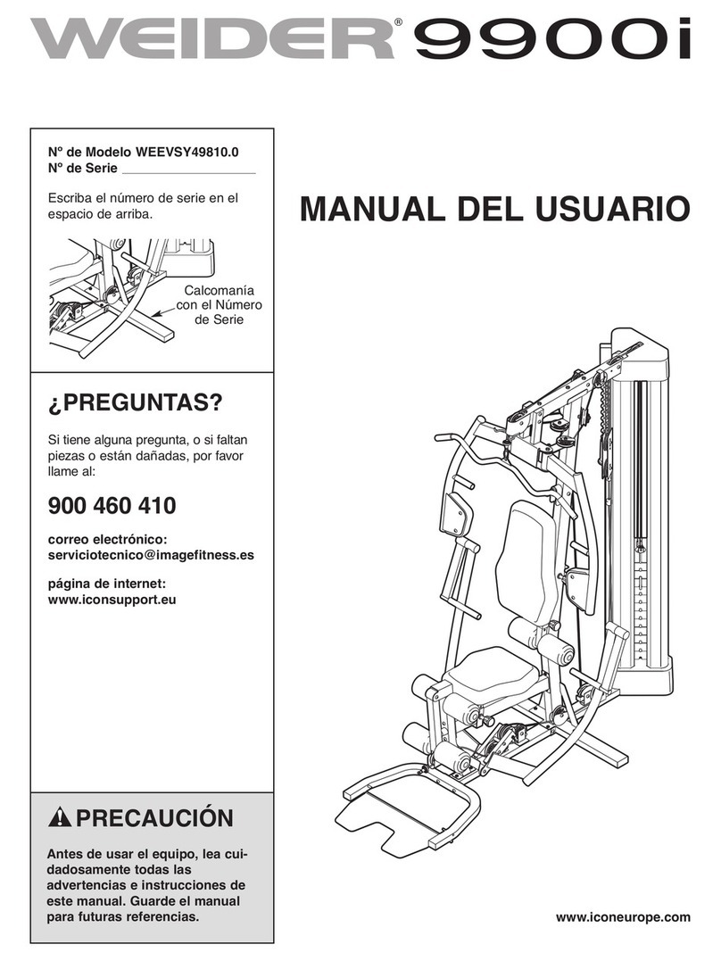 Weider 9900i User guide
