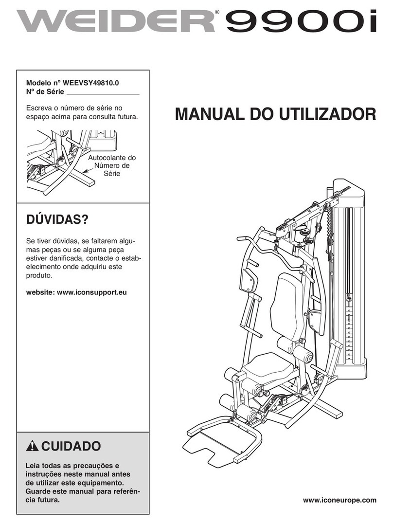 Weider 9900i Setup guide Weider 9900i Setup guide