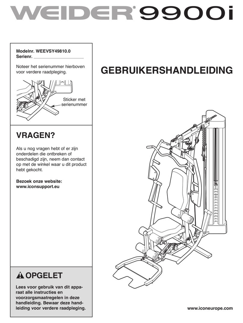 Weider 9900i User manual
