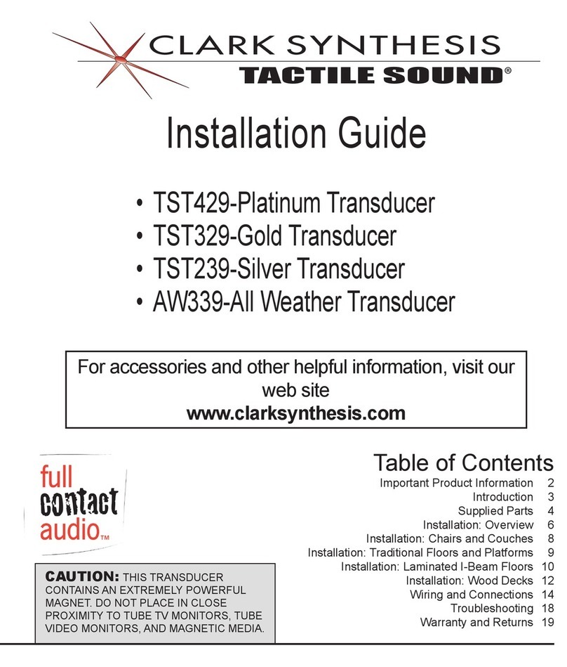 Clark Synthesis TST429 User manual