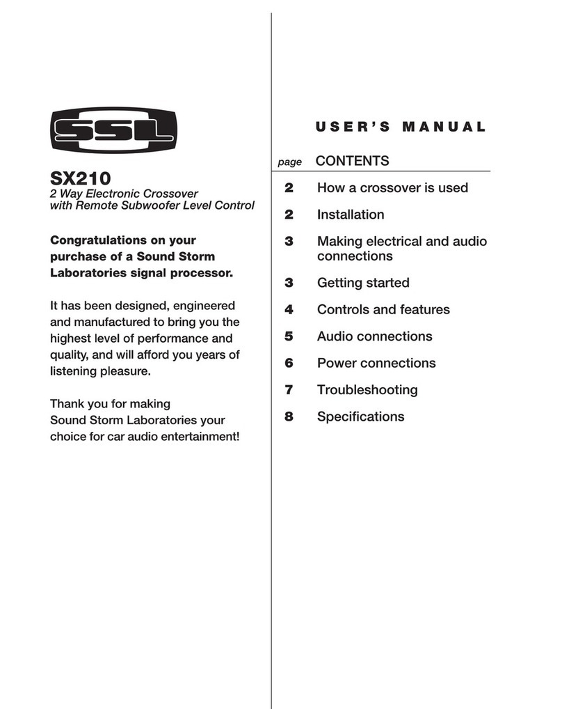 Ssl SX210 user manual