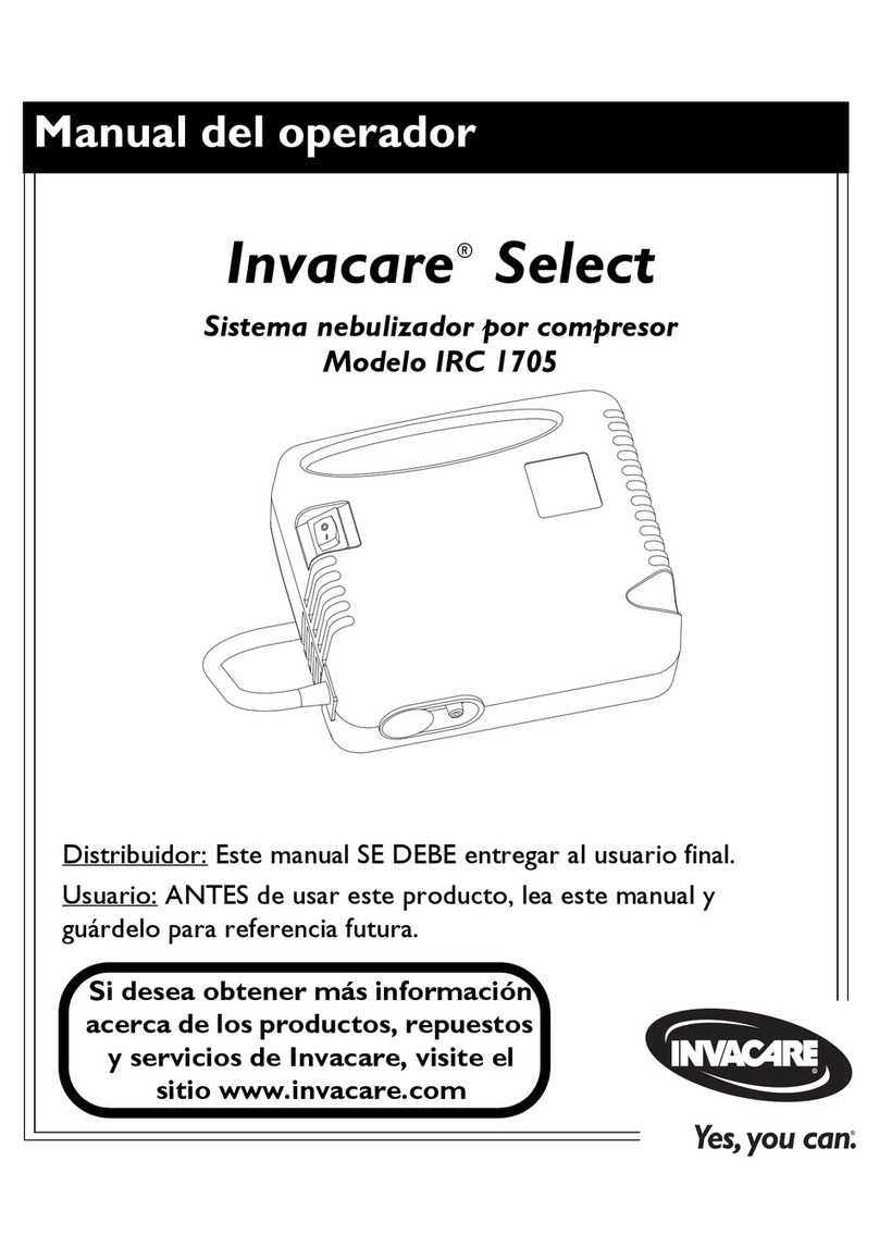 Invacare Select IRC 1705 Manual del operador