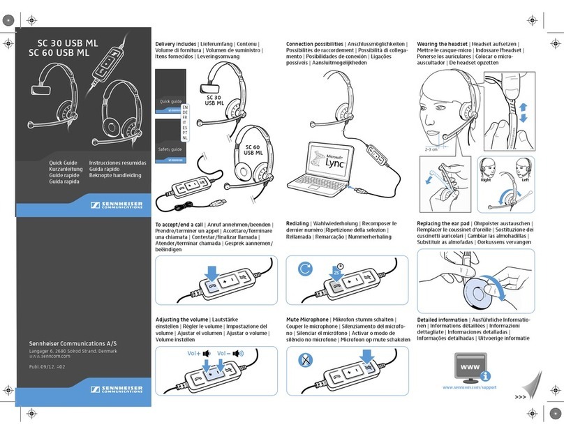 Sennheiser SC 30 USB CTRL User manual