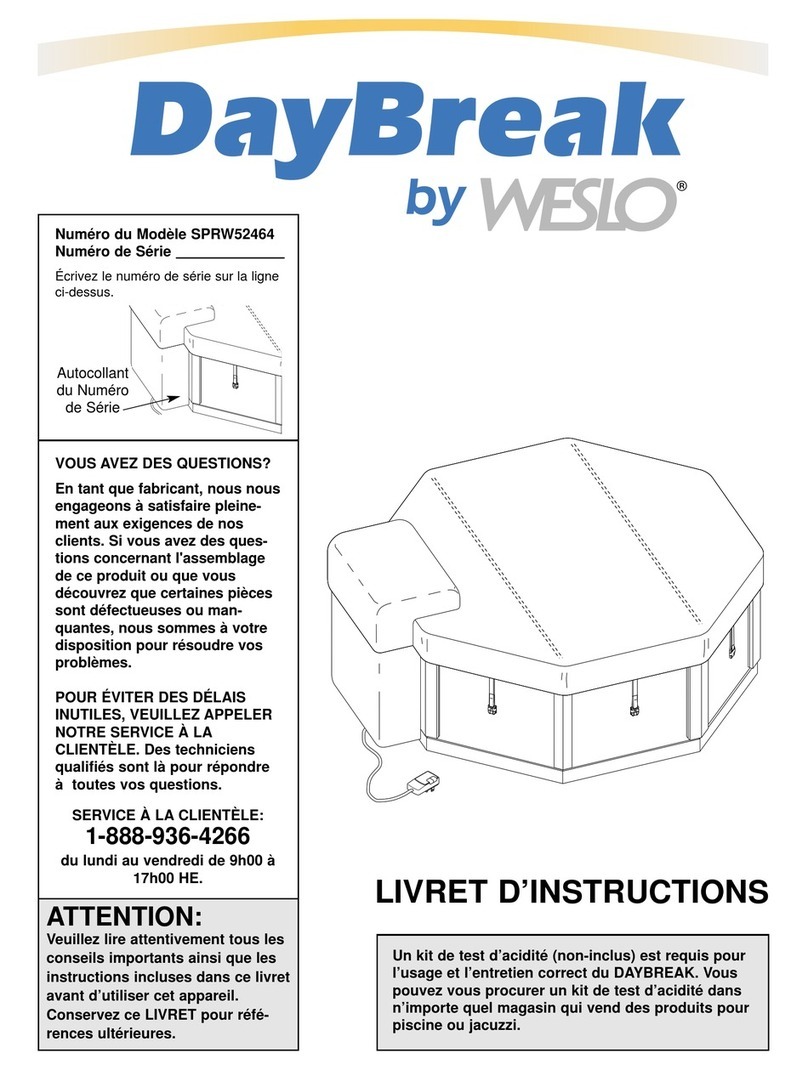 Weslo Portable Spa User manual