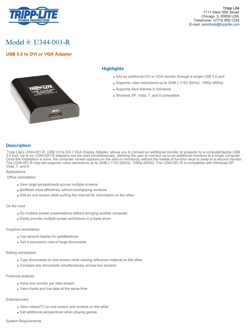 Tripp Lite U344-001-R User manual