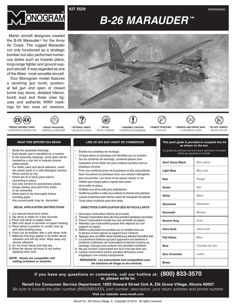 Monogram B-26 Marauder User manual