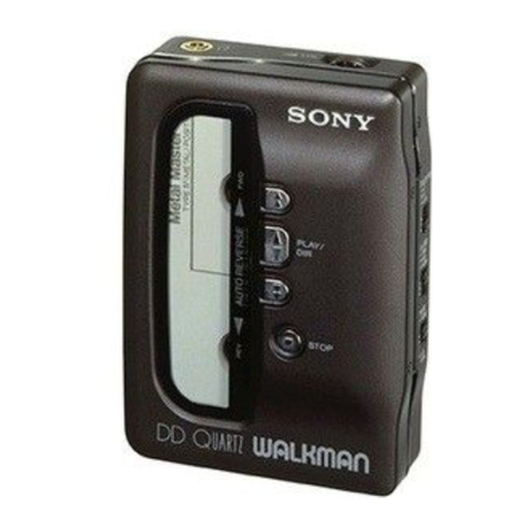 Sony DD Quartz Walkman WM-DD9 User manual