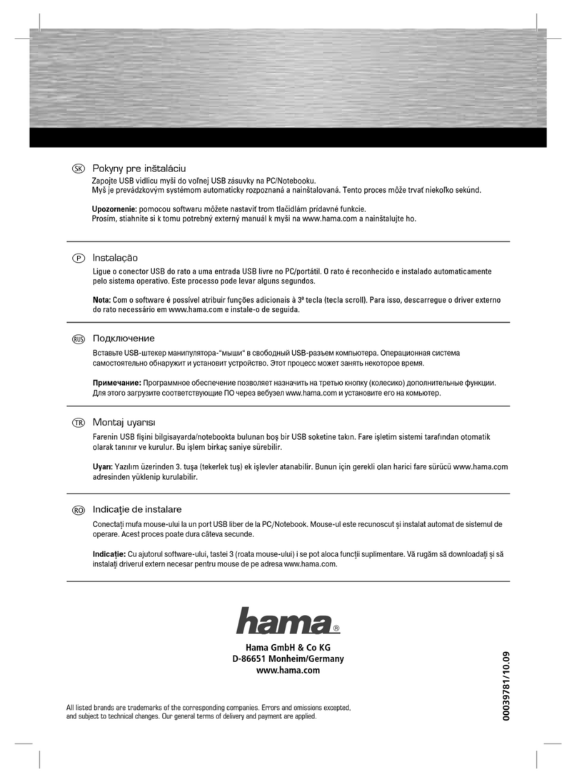 Hama Optical Mouse User manual